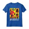 HapTiger Pixar Incredibles Box Comic Retro Maglietta - Officially Licensed Apparel for Fans
