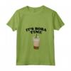 Donna Boba Tea Funny It's Boba Time Maglietta con Collo a V - Bubble Tea Lover Apparel for Boba Time Enthusiasts