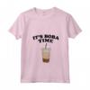 Donna Boba Tea Funny It's Boba Time Maglietta con Collo a V - Bubble Tea Lover Apparel for Boba Time Enthusiasts