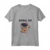 Donna Divertente design di Tè Boba, eh - Maglietta con Collo a V per Appassionati di Tè Boba e Cibo Asiatico - Design Kawaii con Bradipo
