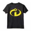 HapTiger Pixar Incredibles Yellow Logo Pocket Maglietta - Officially Licensed Apparel for Fans