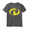 HapTiger Pixar Incredibles Yellow Logo Pocket Maglietta - Officially Licensed Apparel for Fans