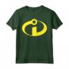 HapTiger Pixar Incredibles Yellow Logo Pocket Maglietta - Officially Licensed Apparel for Fans