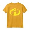 HapTiger Pixar Incredibles Yellow Logo Pocket Maglietta - Officially Licensed Apparel for Fans