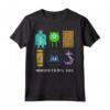 HapTiger Pixar Monsters University Pixel Squad Maglietta - Officially Licensed Apparel for Fans - 15PXMU007WB Included