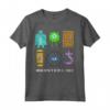 HapTiger Pixar Monsters University Pixel Squad Maglietta - Officially Licensed Apparel for Fans - 15PXMU007WB Included