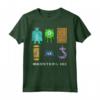HapTiger Pixar Monsters University Pixel Squad Maglietta - Officially Licensed Apparel for Fans - 15PXMU007WB Included