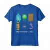 HapTiger Pixar Monsters University Pixel Squad Maglietta - Officially Licensed Apparel for Fans - 15PXMU007WB Included