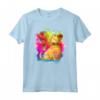 HapTiger Pixar Up Dug Watercolor Rainbow C1 Maglietta - Officially Licensed Apparel for Disney Fans - Adventure is Out There!