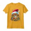 Pixie Bob Cat Christmas Graphic Tee per Uomo Donna - Maglietta Divertente Natale - Ideale come Regalo per Uomini, Donne, Ragazzi e Ragazze