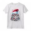 Pixie Bob Cat Christmas Graphic Tee per Uomo Donna - Maglietta Divertente Natale - Ideale come Regalo per Uomini, Donne, Ragazzi e Ragazze