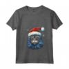 Pixie Bob Cat Christmas Graphic Tee per Uomo Donna - Maglietta Divertente Natale con Collo a V - Regalo Gatto Pixie Bob