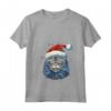 Pixie Bob Cat Christmas Graphic Tee per Uomo Donna - Maglietta Divertente Natale con Collo a V - Regalo Gatto Pixie Bob