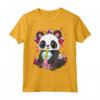 Boba Bubble Tea Panda Drinking Boba Maglietta - Cute Panda Design for Boba Lovers - Great Gift Idea