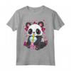 Boba Bubble Tea Panda Drinking Boba Maglietta - Cute Panda Design for Boba Lovers - Great Gift Idea