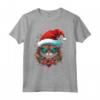 Pixie Bob Cat Christmas Graphic Tee - Maglietta divertente per Natale - Ideale per Uomo, Donna e Regali di Natale