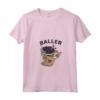 Donna Baller fun - Funny Boba Tea Design - Maglietta con Collo a V per Amanti del Tè Boba