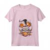Pixie_Bob Cat Halloween Graphic Tees per Uomo Donna - Maglietta Divertente Personalizzata Halloween con Collo a V - Ideale per Uomini, Donne, Ragazzi e Ragazze tutto l'Anno