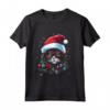 Pixie Bob Cat Christmas Graphic Tee - Maglietta Natalizia Divertente per Uomo e Donna - Ideale Regalo di Natale per Amanti dei Gatti