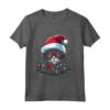 Pixie Bob Cat Christmas Graphic Tee - Maglietta Natalizia Divertente per Uomo e Donna - Ideale Regalo di Natale per Amanti dei Gatti
