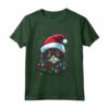 Pixie Bob Cat Christmas Graphic Tee - Maglietta Natalizia Divertente per Uomo e Donna - Ideale Regalo di Natale per Amanti dei Gatti