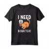 HapTiger e Cat Lover - Maglietta per Amanti dei Gatti e del Tè - Ideale per Shopping all'Aperto o Negozio