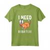 HapTiger e Cat Lover - Maglietta per Amanti dei Gatti e del Tè - Ideale per Shopping all'Aperto o Negozio