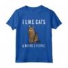 Divertente Mi piacciono i gatti Pixie-Bobs e forse 3 persone Maglietta - Regalo per Amanti dei Gatti - Design Animali Domestici