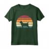 Retro Vintage Sunset Kitten Feline Pet Pixie Bob Cat Maglietta - Unique Cat Lover Tee for Pet Owners