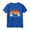 Retro Vintage Sunset Kitten Feline Pet Pixie Bob Cat Maglietta - Unique Cat Lover Tee for Pet Owners