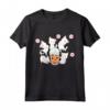 Boba Tea Bubble Tea Kawaii Japanese Lover Cat Kitten Drinkin Maglietta - Design Perfetto per Cat Lovers e Boba Tea Lovers