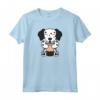 Dalmata Love - Boba Bubble Milk Tea Maglietta per Proprietari di Dalmata - Design Originale per Amanti dei Cani