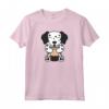Dalmata Love - Boba Bubble Milk Tea Maglietta per Proprietari di Dalmata - Design Originale per Amanti dei Cani