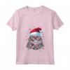 Pixie Bob Cat Christmas Graphic Tee per Uomo Donna - Maglietta Divertente Unisex - Regalo di Natale per Amanti dei Gatti