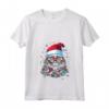 Pixie Bob Cat Christmas Graphic Tee per Uomo Donna - Maglietta Divertente Unisex - Regalo di Natale per Amanti dei Gatti
