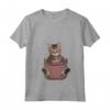 Donna Pixie-bob Gatto in Tasca Amante dei Gatti - Maglietta con Collo a V per Regalo a Mamma Gatto o Papà Gattino - Ideale per Amanti degli Animali