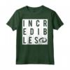 HapTiger Pixar Incredibles 2 Block Text Officially Licensed Maglietta - Perfect for Fans of the Movie