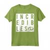 HapTiger Pixar Incredibles 2 Block Text Officially Licensed Maglietta - Perfect for Fans of the Movie