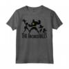 HapTiger Pixar The Incredibles Family Silhouette Maglietta - Official Licensed Apparel for Fans - 15PXIC017WC Included