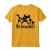 HapTiger Pixar The Incredibles Family Silhouette Maglietta - Official Licensed Apparel for Fans - 15PXIC017WC Included