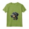 Donna Plott Hound Dog - Maglietta con Collo a V - Great Christmas Present or Birthday Gift for Pet Owner