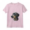 Donna Plott Hound Dog - Maglietta con Collo a V - Great Christmas Present or Birthday Gift for Pet Owner