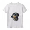 Donna Plott Hound Dog - Maglietta con Collo a V - Great Christmas Present or Birthday Gift for Pet Owner
