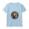 Plott Dog - Maglietta con Collo a V, Design Artistico in Vetro Colorato - Ideale per Amanti dei Cani e Appassionati di Arte