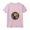 Plott Dog - Maglietta con Collo a V, Design Artistico in Vetro Colorato - Ideale per Amanti dei Cani e Appassionati di Arte