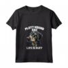 Donna Plott Hound Dog Dad Maglietta con Collo a V - Cute Hand Drawn Art - Great Christmas or Birthday Gift