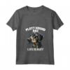 Donna Plott Hound Dog Dad Maglietta con Collo a V - Cute Hand Drawn Art - Great Christmas or Birthday Gift