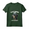 Donna Plott Hound Dog Dad Maglietta con Collo a V - Cute Hand Drawn Art - Great Christmas or Birthday Gift