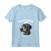 Donna Plott Hound Dog Dad Maglietta con Collo a V - Cute Hand Drawn Art - Great Christmas or Birthday Gift