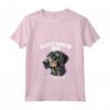 Donna Plott Hound Dog Dad Maglietta con Collo a V - Cute Hand Drawn Art - Great Christmas or Birthday Gift